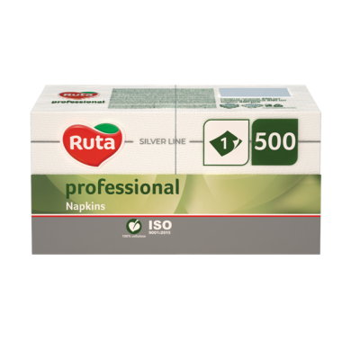 Серветка паперова 1-ш 24*24 450 л білі "Ruta" Professional Серветка паперова 1-ш 24*24 450 л білі "Ruta" Professional