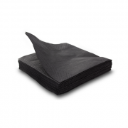 Серветки столові 1/4 2 шарові Large black 180