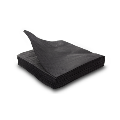 Серветки столові 1/4 2 шарові Large black 180 Серветки столові 1/4 2 шарові Large black 180