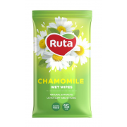 Серветки вологі Ruta Selecta Chamomile 15 шт з екстрактом ро...