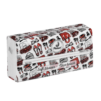 Серветка паперова, косметична, біла, 2 шар., 150х35 п/е Серветка паперова, косметична, біла, 2 шар., 150х35 п/е