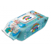 Вологі серветки KINDER FRESH М, з клапаном, 120 шт