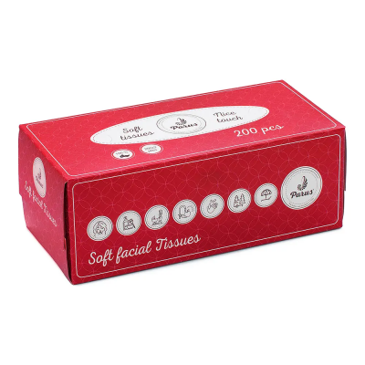 Серветки косметичні Parus двошарові 200 шт. Серветки косметичні Parus двошарові 200 шт.