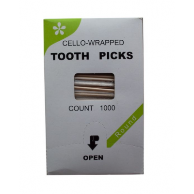 Зубочистки с ментолом в инд. целый. упак. 1/1000 шт Зубочистки с ментолом в инд. целый. упак. 1/1000 шт
