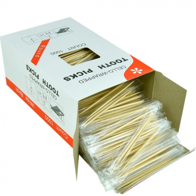 Зубочистки в инд. целый. упак. 1/1000 шт Зубочистки в инд. целый. упак. 1/1000 шт