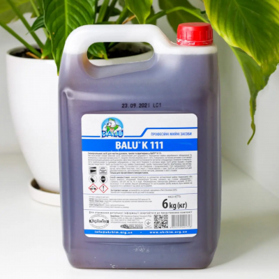 Средство для мытья пароконвектоматов, грилей, фритюрниц BALU K-111 6л. Средство для мытья пароконвектоматов, грилей, фритюрниц BALU K-111 6л.