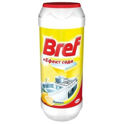 Порошок для чищення кухні Bref Ефект соди Лимон 500 г Порошок для чищення кухні Bref Ефект соди Лимон 500 г