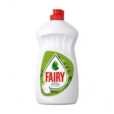 Засіб для миття посуду FAIRY Зелене яблуко 500 мл Засіб для миття посуду FAIRY Зелене яблуко 500 мл