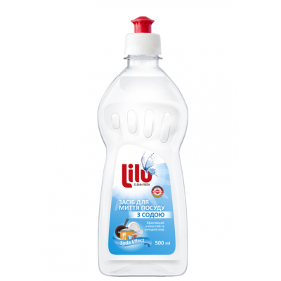 Средство для мытья посуды LILU® с содой 500мл Средство для мытья посуды LILU® с содой 500мл