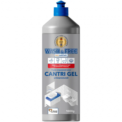 Универсальное чистящее средство Wash&Free Das Sanitary, 1000 мл Универсальное чистящее средство Wash&Free Das Sanitary, 1000 мл