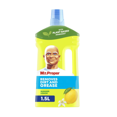 Миюча рідина для підлоги і стін MR PROPER Лимон 1,5 літр Миюча рідина для підлоги і стін MR PROPER Лимон 1,5 літр