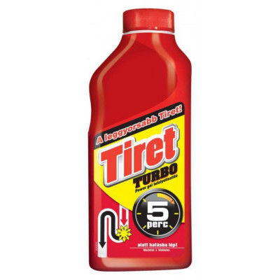 Средство для устранения и профилактики засоров в канализационных трубах Tiret Turbo 500 мл Средство для устранения и профилактики засоров в канализационных трубах Tiret Turbo 500 мл