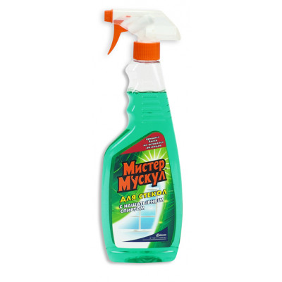 Містер Мускул для скла з нашатирним спиртом, пляшка з розпилювачем, (500 мл) Містер Мускул для скла з нашатирним спиртом, пляшка з розпилювачем, (500 мл)
