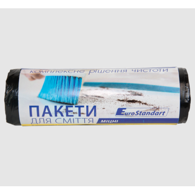 Пакети для сміття 120л/10шт, 900х1000мм, міцні, чорні, 24мкм, BuroClean Пакети для сміття 120л/10шт, 900х1000мм, міцні, чорні, 24мкм, BuroClean
