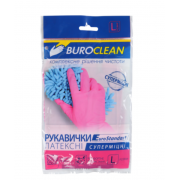 Рукавички гумові фіолетові універсальні Buroclean суперміцні...
