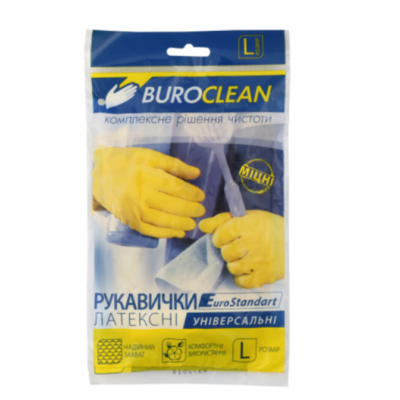 Перчатки хозяйственные Buroclean, размер L Перчатки хозяйственные Buroclean, размер L