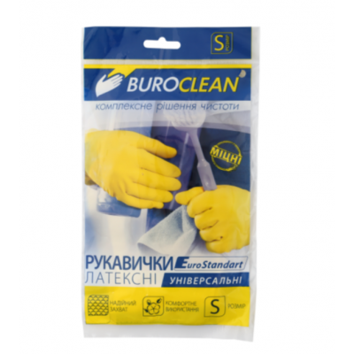 Перчатки хозяйственные Buroclean, размер S Перчатки хозяйственные Buroclean, размер S
