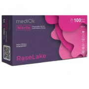 "Рукавички нітрилові Nitrile Rose Lake" M оглядові...