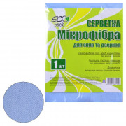 Салфетка микрофибра Ecopack для окон 30х30 см 1 штука