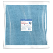 Серветки з мікрофібри універсальні блакитні 30х30 см 25 штук