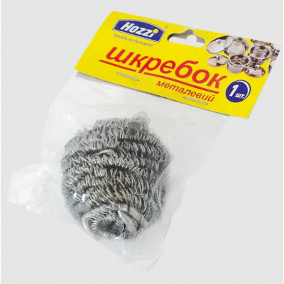 Скребок для посуды 1шт. 14 г / спиралевидный / Нержавеющая сталь Скребок для посуды 1шт. 14 г / спиралевидный / Нержавеющая сталь