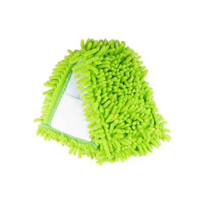 Насадка сменная для швабры из микрофибры шиньона "SUPER PROF" (120г) зеленая Насадка сменная для швабры из микрофибры шиньона "SUPER PROF" (120г) зеленая