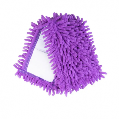 Насадка сменная для швабры из микрофибры шиньона "SUPER PROF" (120г) фиолетовая Насадка сменная для швабры из микрофибры шиньона "SUPER PROF" (120г) фиолетовая