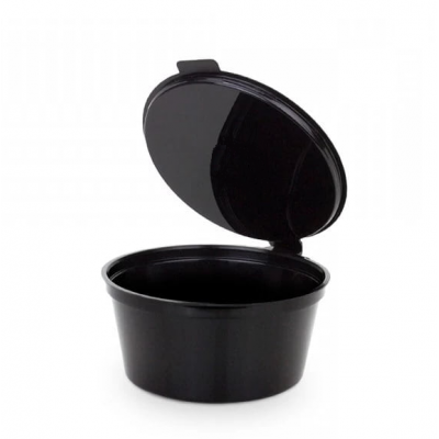 Соусник 50мл з відкидною кришкою чорний 50 шт. Соусник 50мл з відкидною кришкою чорний 50 шт.