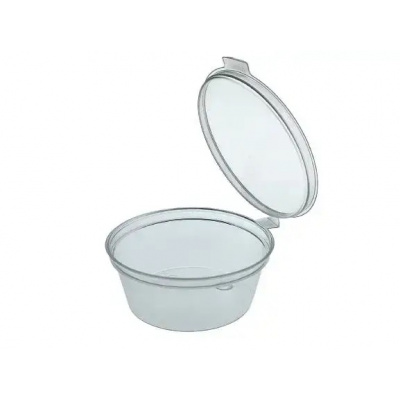 Соусник одноразовий прозорий 50 мл з PP з відкидною кришкою 50шт. Соусник одноразовий прозорий 50 мл з PP з відкидною кришкою 50шт.