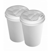 Стакан бумажный белый 110 мл. 50 штук в упаковке.