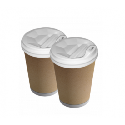 Стакани паперові 2-шарові 450 мл крафт гладкі 25 штук Стакани паперові 2-шарові 450 мл крафт гладкі 25 штук