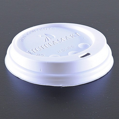 Кришка д/пап. стакана D85 100шт біла Хухтамакі 350мл Кришка д/пап. стакана D85 100шт біла Хухтамакі 350мл