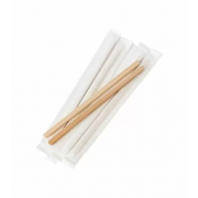 Мішалка дерев'яна до кави в індивідуальній упаковці 14 см 50...