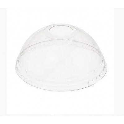 Крышка пл. PLA купол с отверстием 100шт Крышка пл. PLA купол с отверстием 100шт