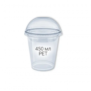 Крышка купольная PET с отверстием 100 штук