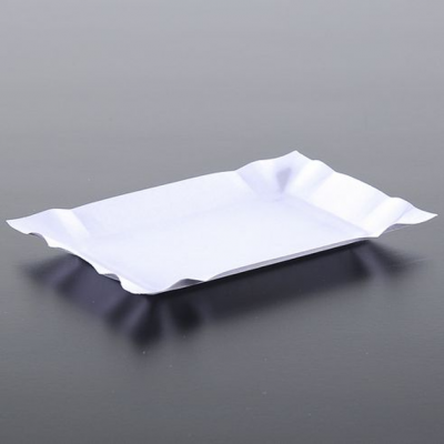 Тарелка бумажная белая 15х22см 100 штук Тарелка бумажная белая 15х22см 100 штук