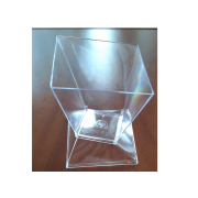 Десертниця склопластик Трапеція з кришкою 15 шт.