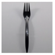 Виделка столова Bittner 18см чорні в інд. упак. 100шт