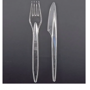 Набор вилка + нож Bittner прозрачный в инд.уп. 100шт