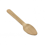 Ложка одноразова столова дерев'яна 11 см 100 шт
