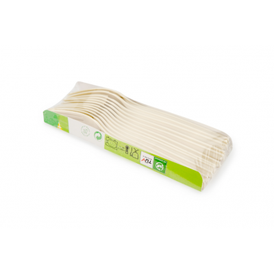 Виделка столова з кукурудзяного крохмалю 200 штук Виделка столова з кукурудзяного крохмалю 200 штук