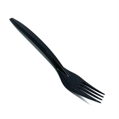 Вилка 18 см 100 шт черная Премиум 1/32 PS Вилка 18 см 100 шт черная Премиум 1/32 PS
