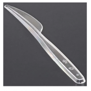 Ножи 18см 100шт прозрачные