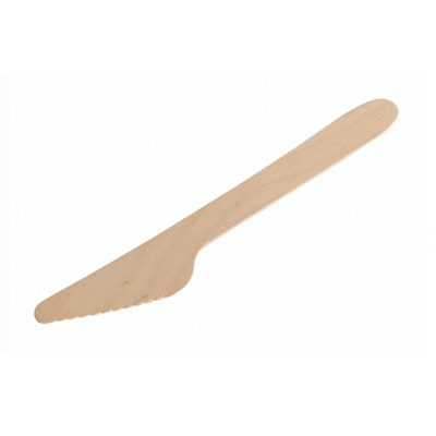 Ножі столові дерев'яні 16 см 250шт Ножі столові дерев'яні 16 см 250шт