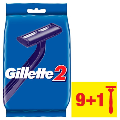 Станок одноразовый Gillette 2 (10 штук) Станок одноразовый Gillette 2 (10 штук)