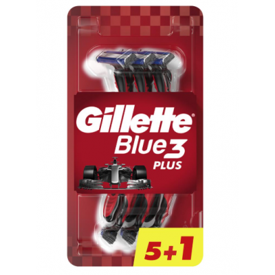 Одноразовые бритвы GILLETTE BLUE 3 Red 5+1 шт Одноразовые бритвы GILLETTE BLUE 3 Red 5+1 шт