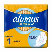 Гігієнічні прокладки Always Ultra Light Розмір 1 10 штук