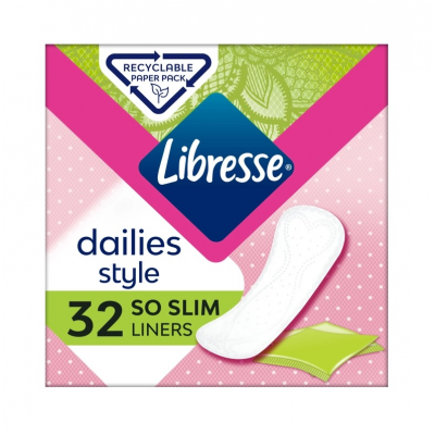 Прокладки Libresse Dailies Style So Slim в индивидуальной упаковке 32 штуки Прокладки Libresse Dailies Style So Slim в индивидуальной упаковке 32 штуки