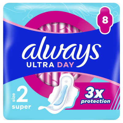 ALWAYS Ultra Day гігієнічні прокладки ультратонкі ароматизовані Супер Single 8 шт ALWAYS Ultra Day гігієнічні прокладки ультратонкі ароматизовані Супер Single 8 шт