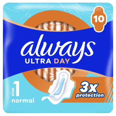 ALWAYS Ultra Day гігієнічні прокладки ультратонкі ароматизовані Супер Single 10 шт ALWAYS Ultra Day гігієнічні прокладки ультратонкі ароматизовані Супер Single 10 шт